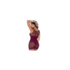 Robe en résille couleur cerise 